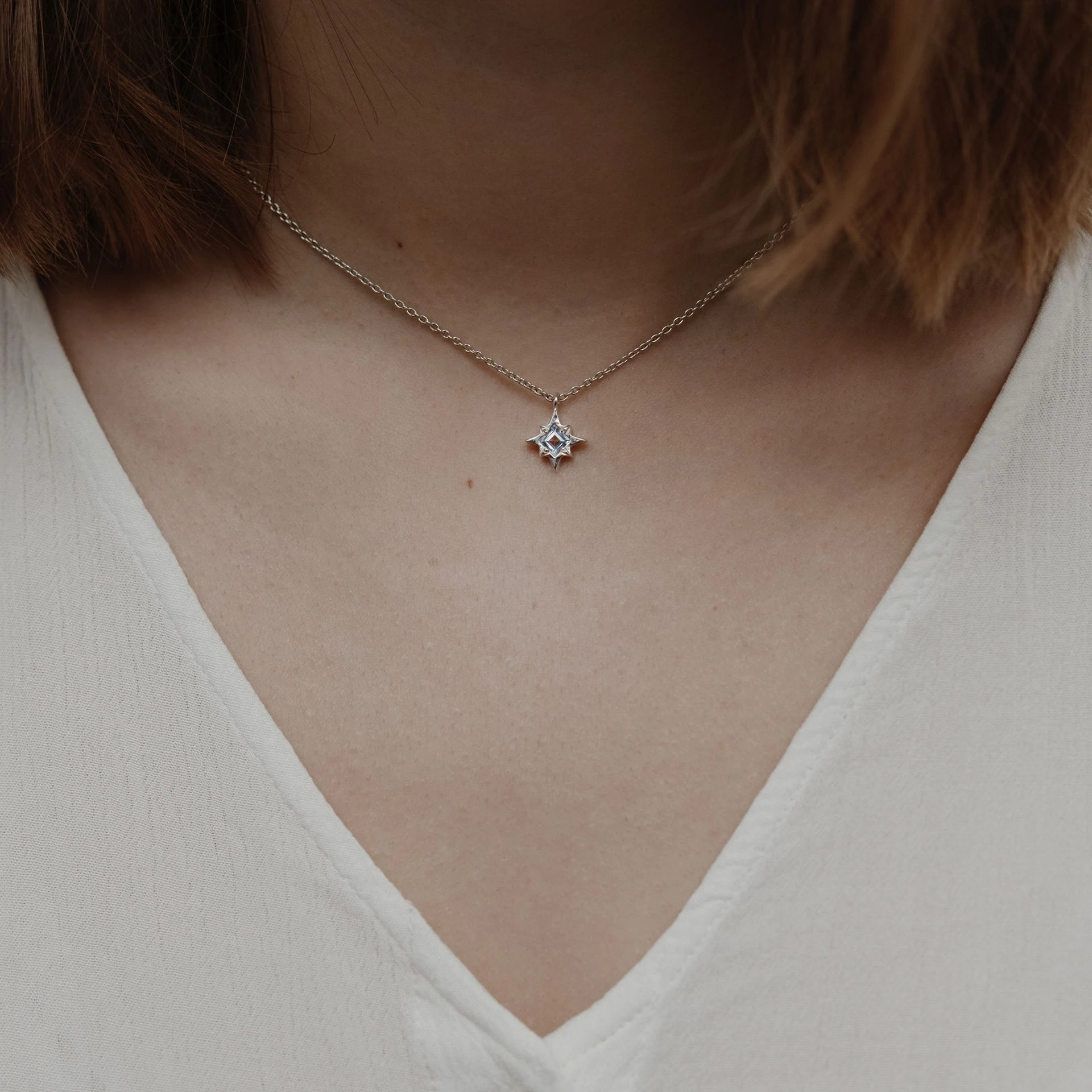 подвеска stardust с голубым топазом