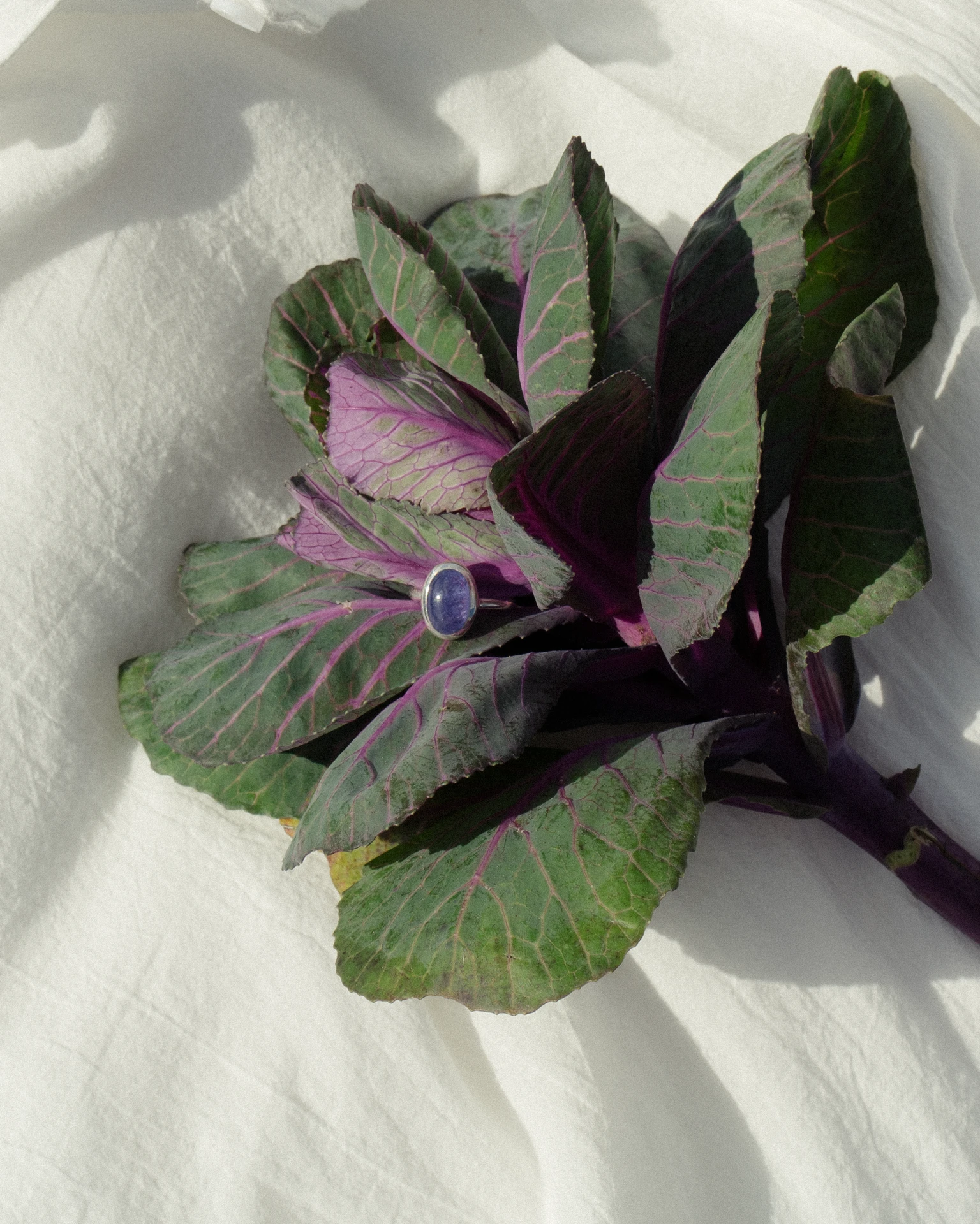 кольцо omega с танзанитом