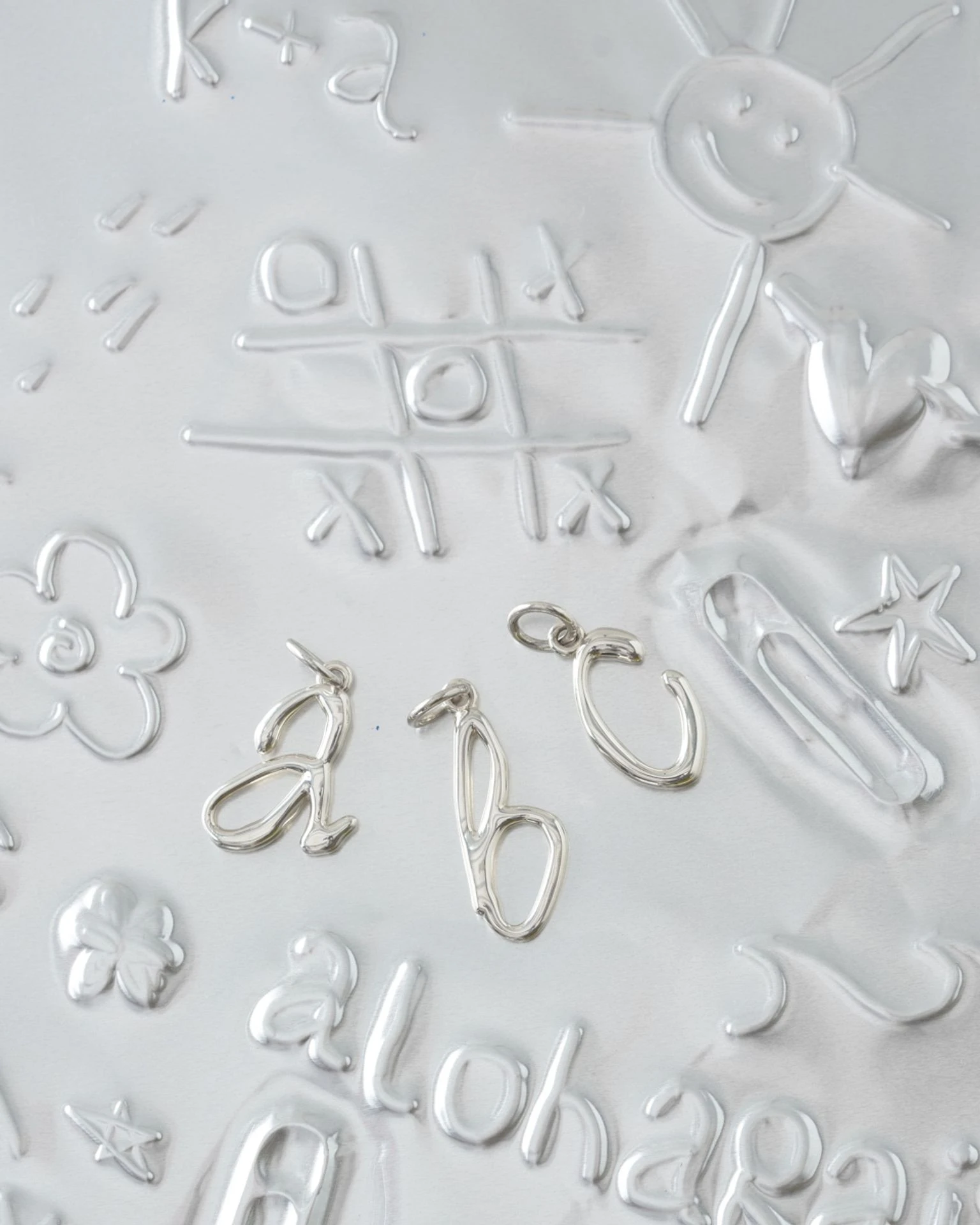 подвеска-буква b (родирование)