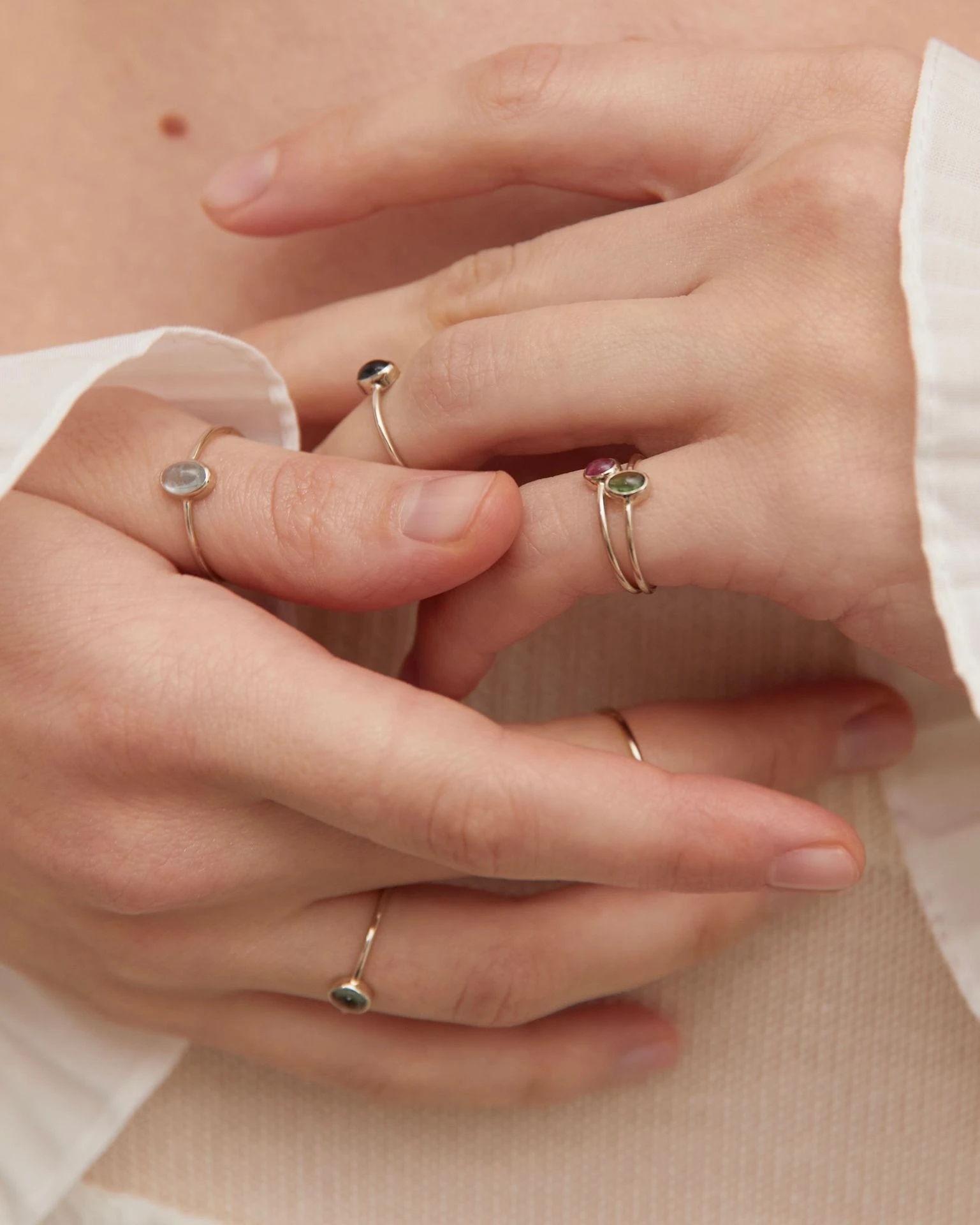 lab180 кольцо с турмалином 16 размера (белое золото)