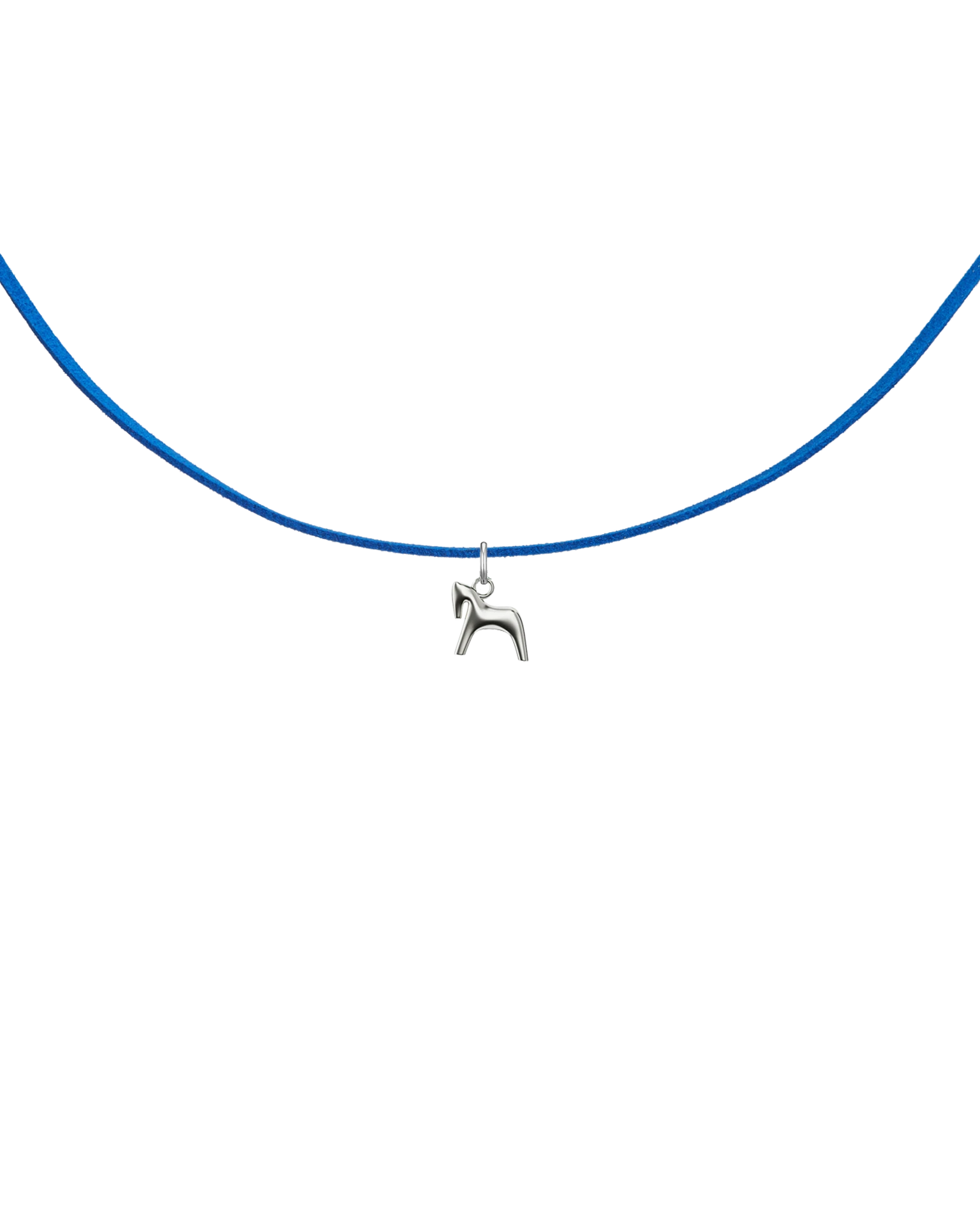 подвеска burdo из стали на замшевом синем шнурке