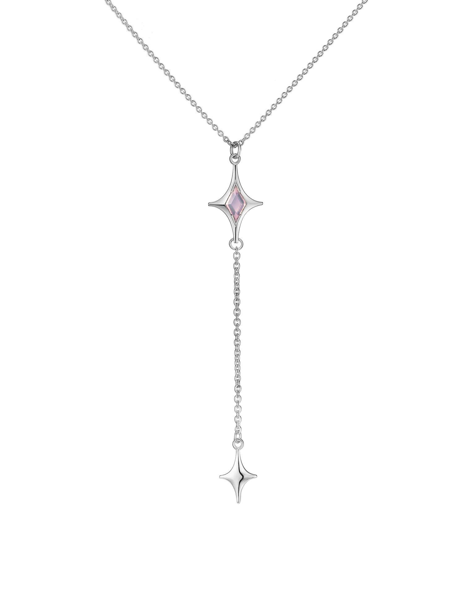 подвеска-галстук mar с розовым опалом