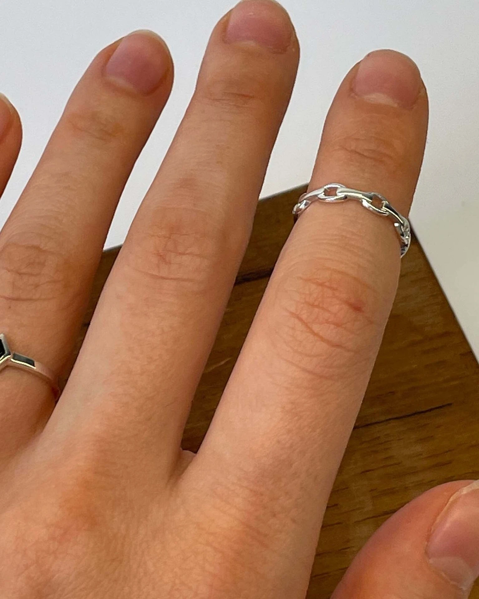 кольцо на фалангу chain