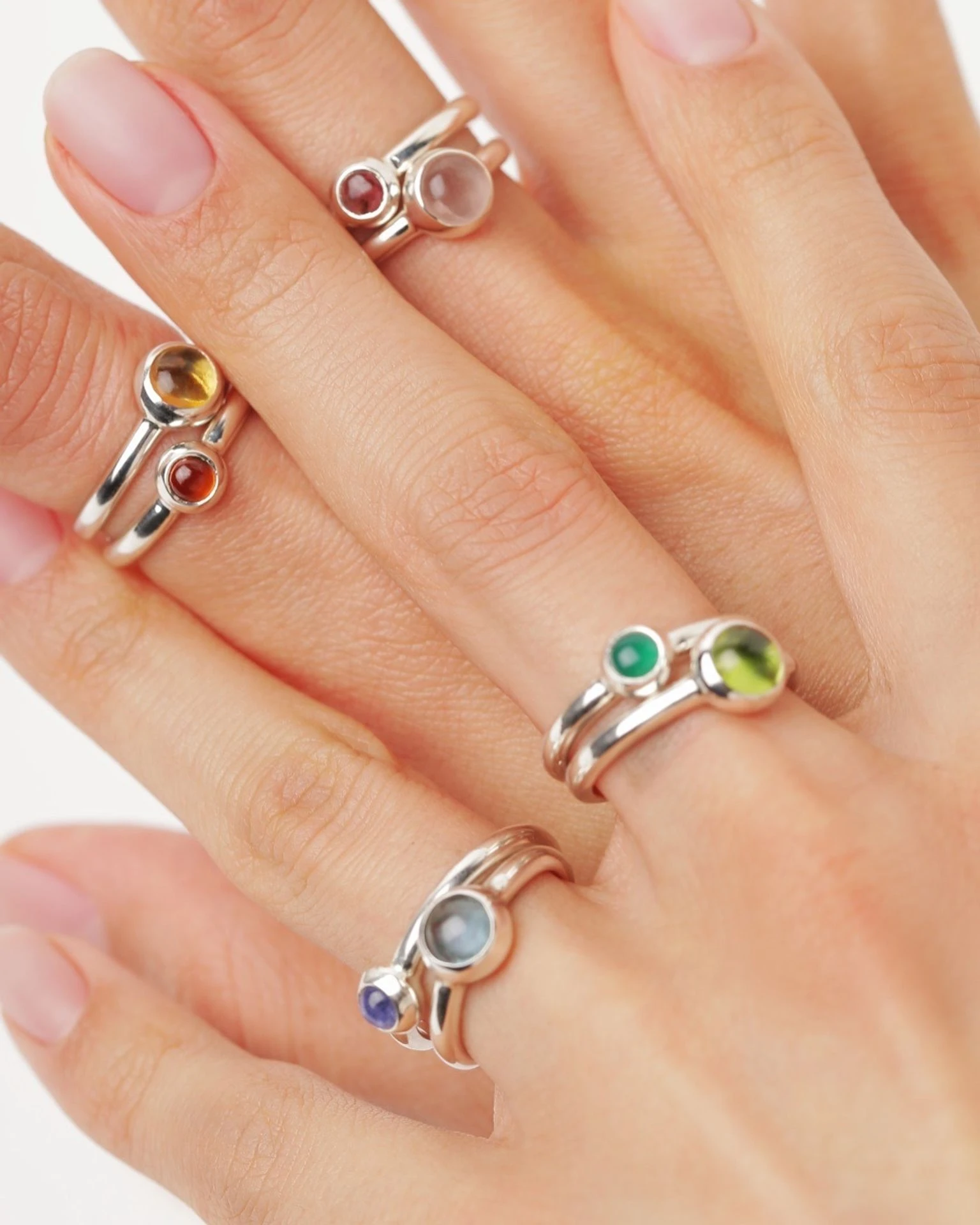 кольцо beta с танзанитом (родирование)