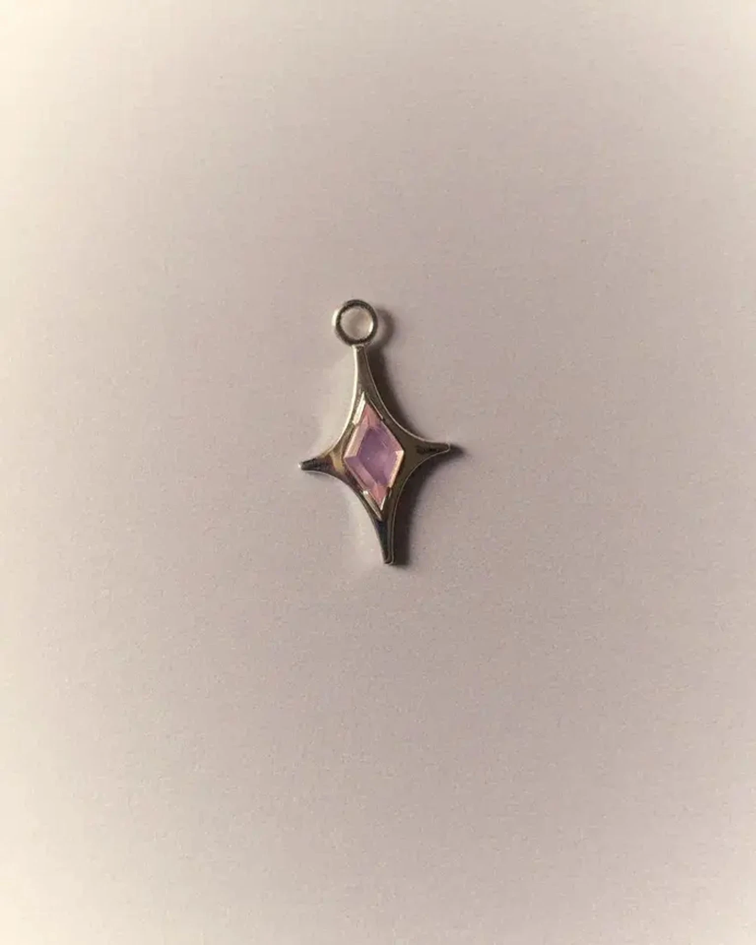 шарм mar с розовым опалом (родирование)