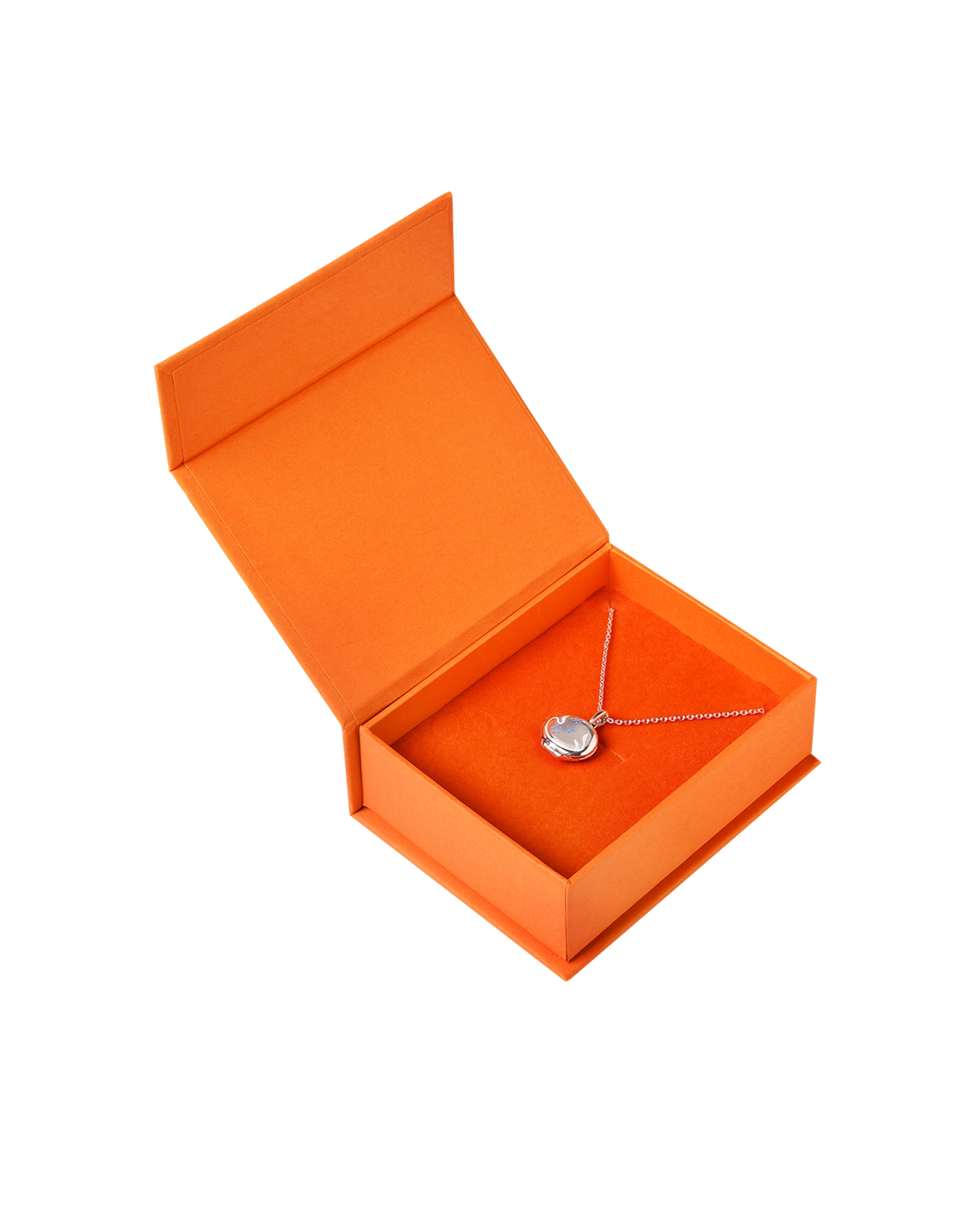 коробочка для украшений оранжевая