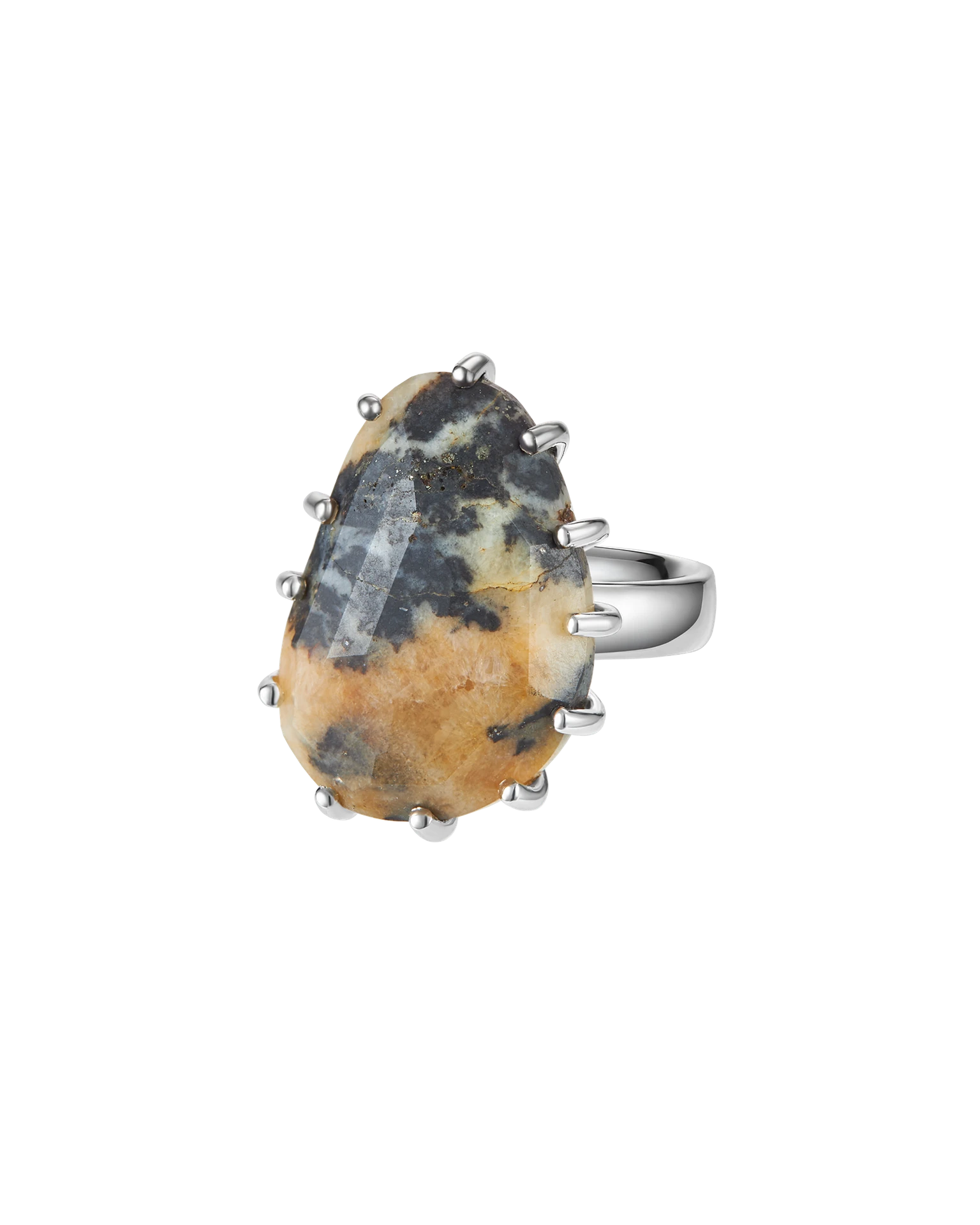 кольцо silent shore 18.5 размер (амазонит)