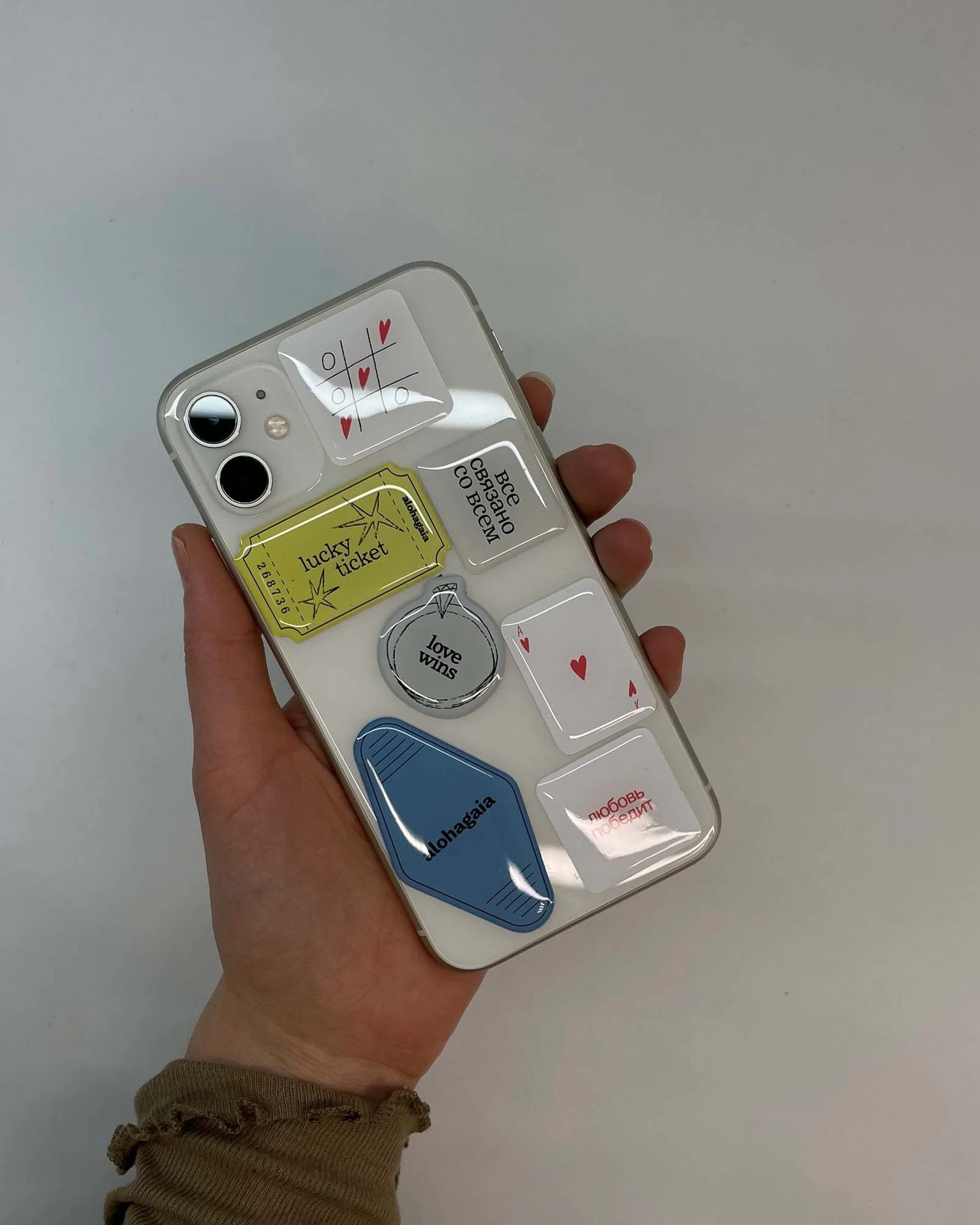 объемный стикер крестики-нолики