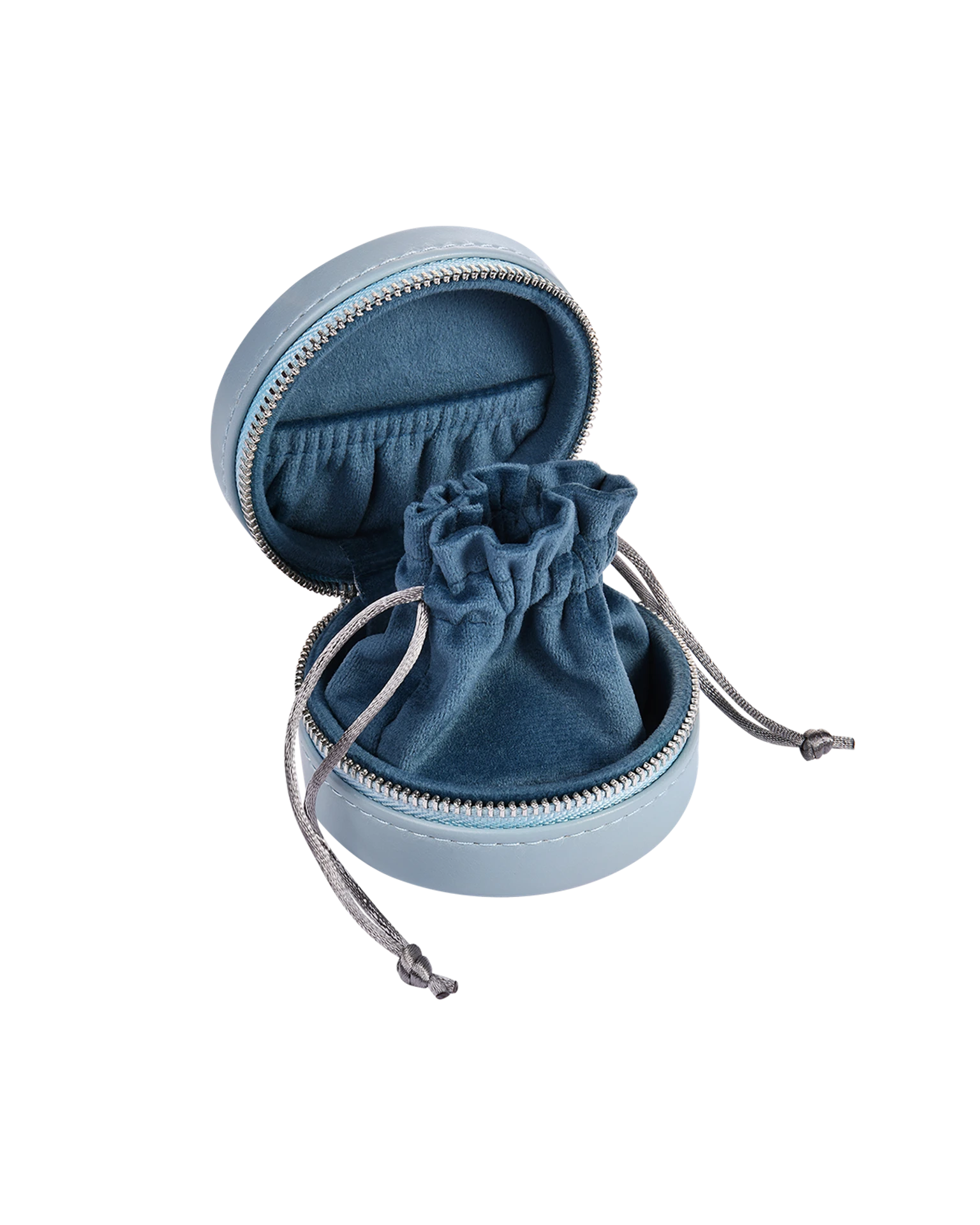 кейс для украшений голубой