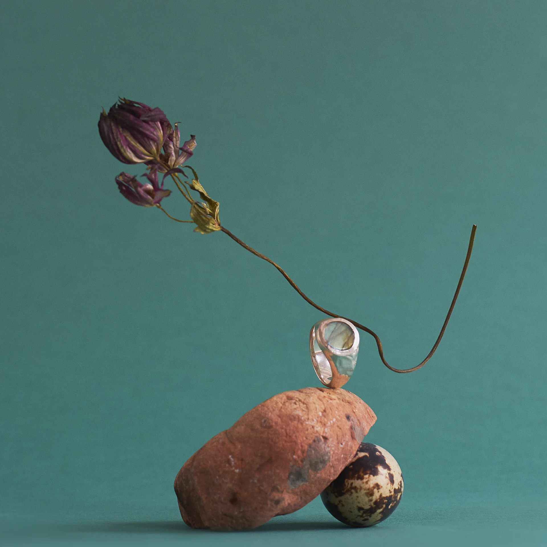 кольцо ijen с лабрадоритом