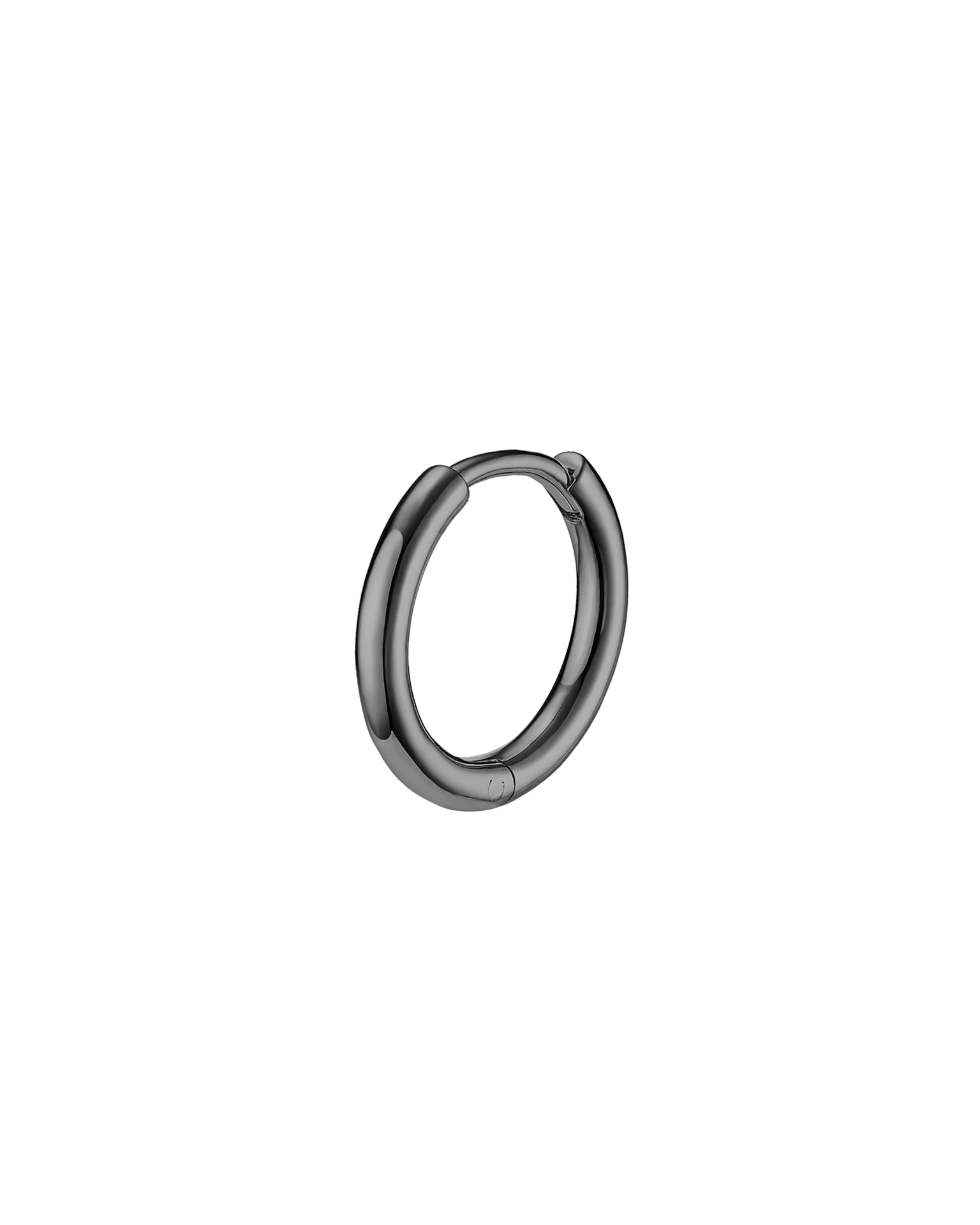 моносерьга-кликер basic (s) (чёрный родий)