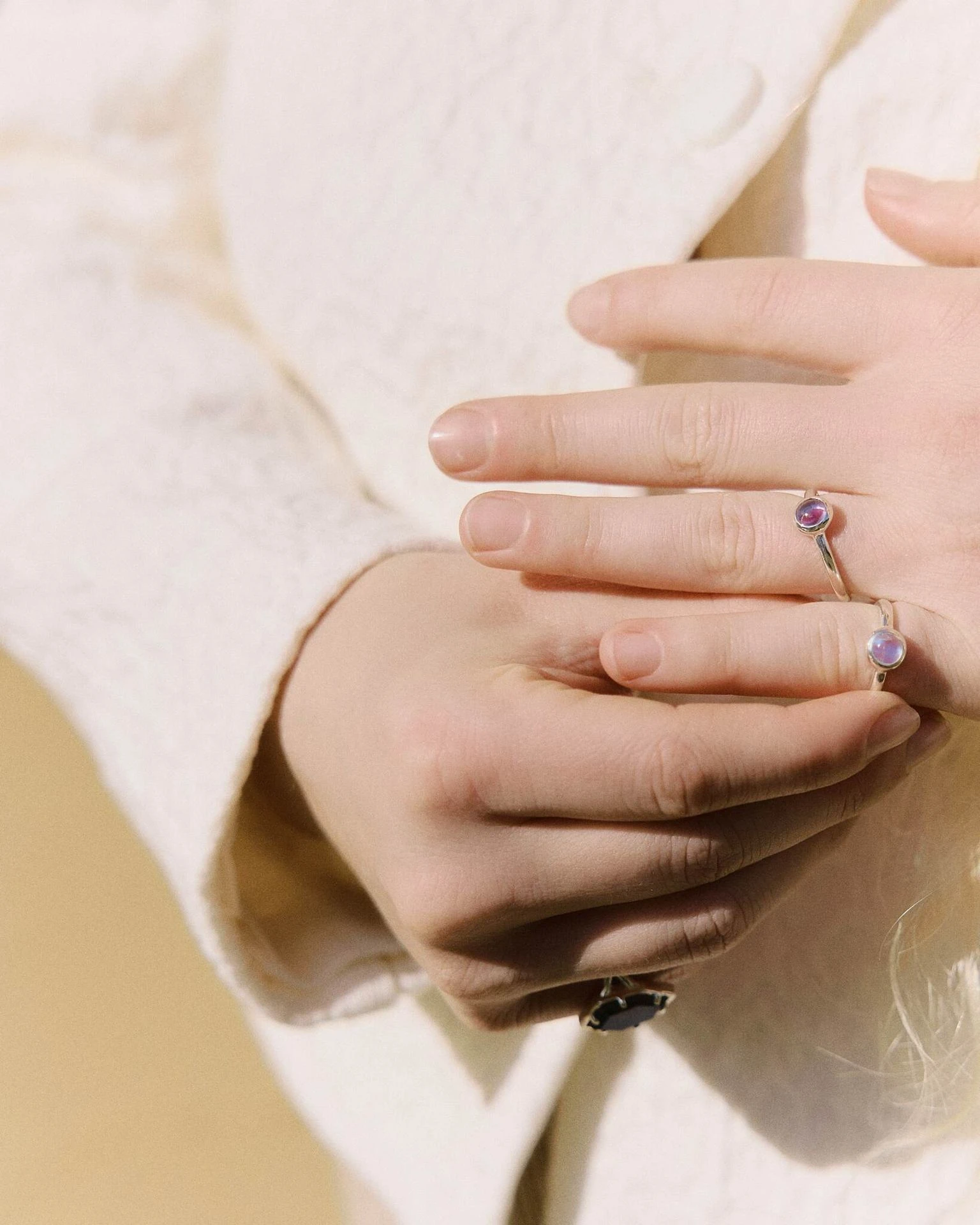 кольцо beta с розовым турмалином