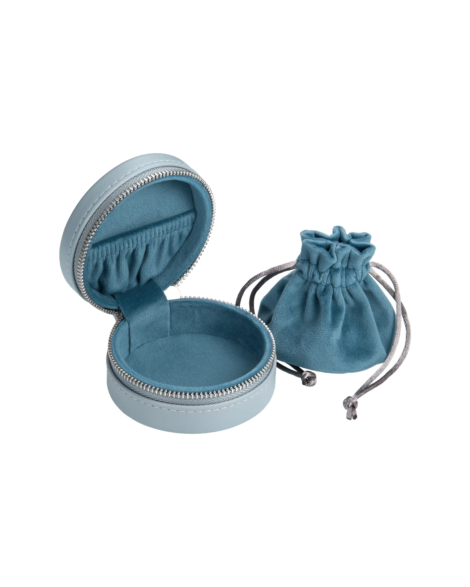 кейс для украшений голубой