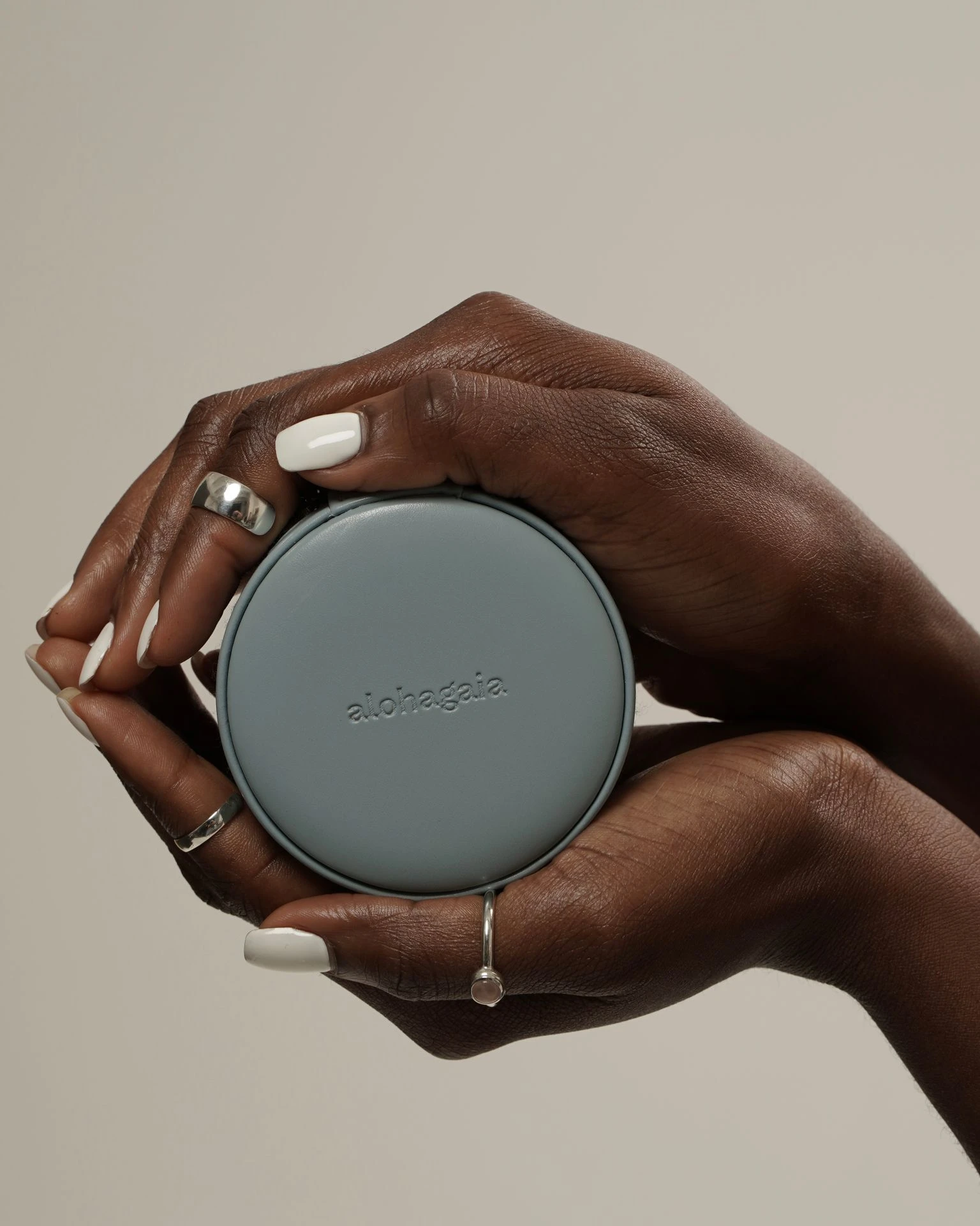 кейс для украшений голубой