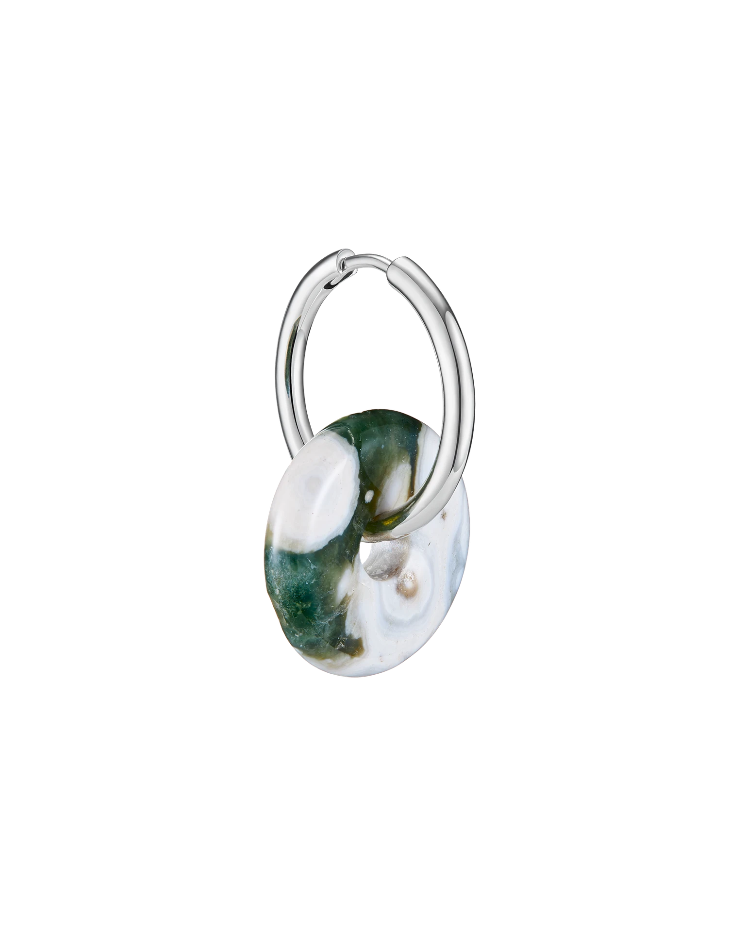 моносерьга bagel из яшмы