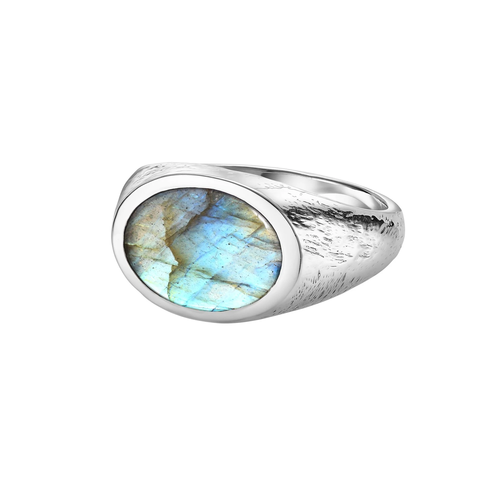 кольцо amba с лабрадоритом