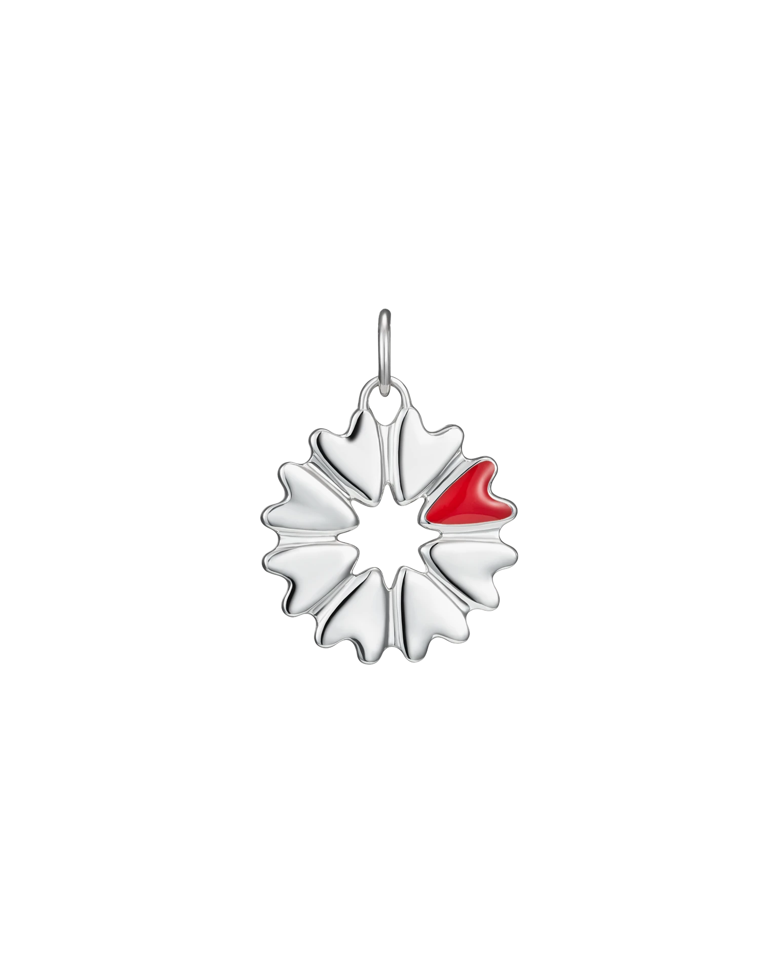 подвеска flover с красной эмалью