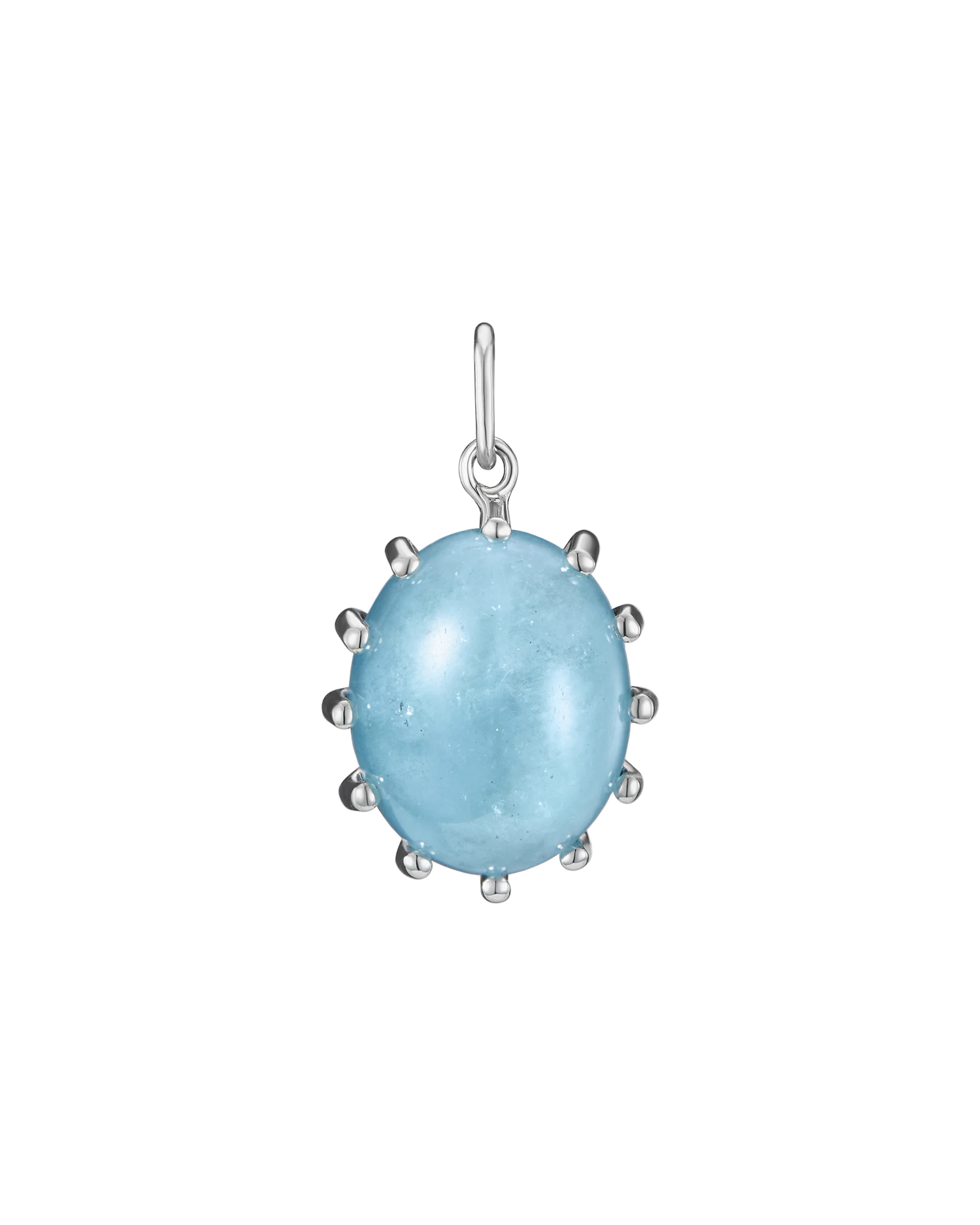 подвеска с аквамарином