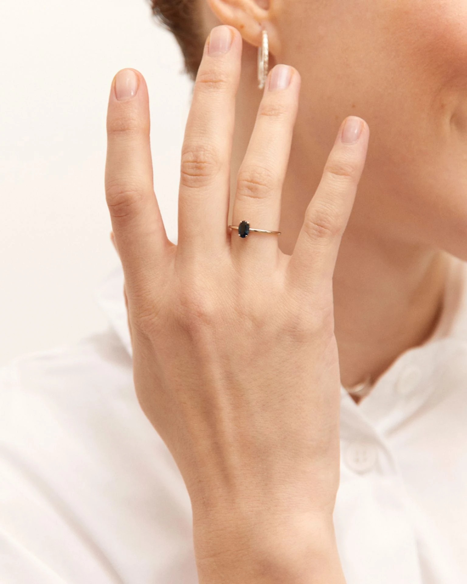 кольцо all you need с лондон топазом (родирование)