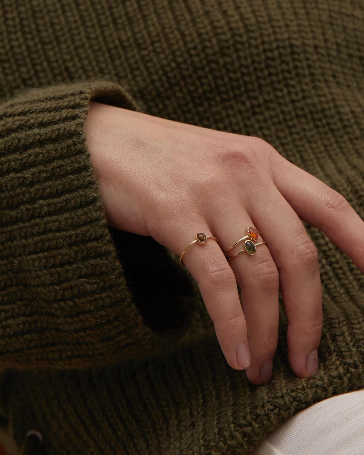 lab173 кольцо с турмалином 16 размера (лимонное золото)