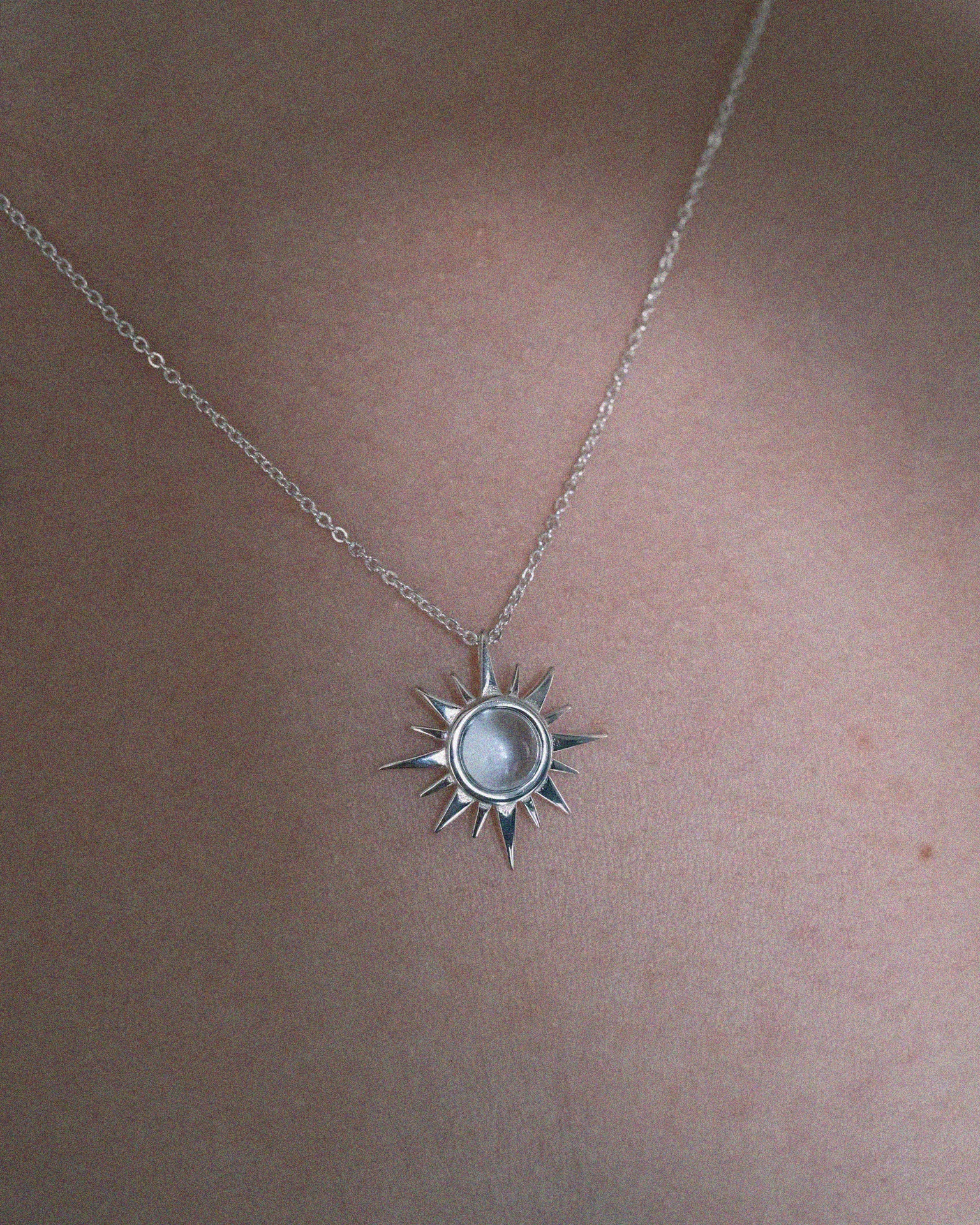 подвеска polar с голубым топазом (родирование)