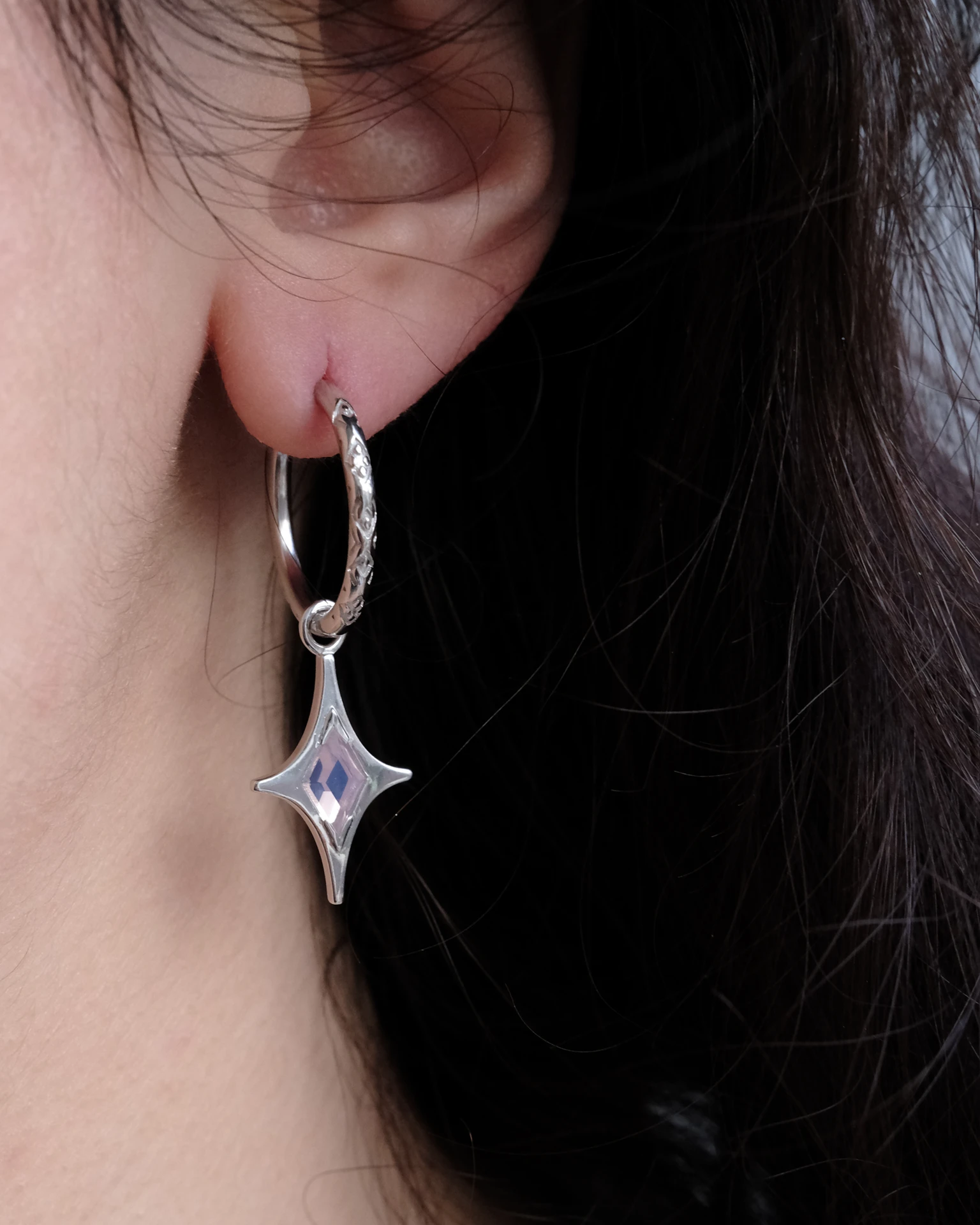 шарм mar с розовым опалом (родирование)