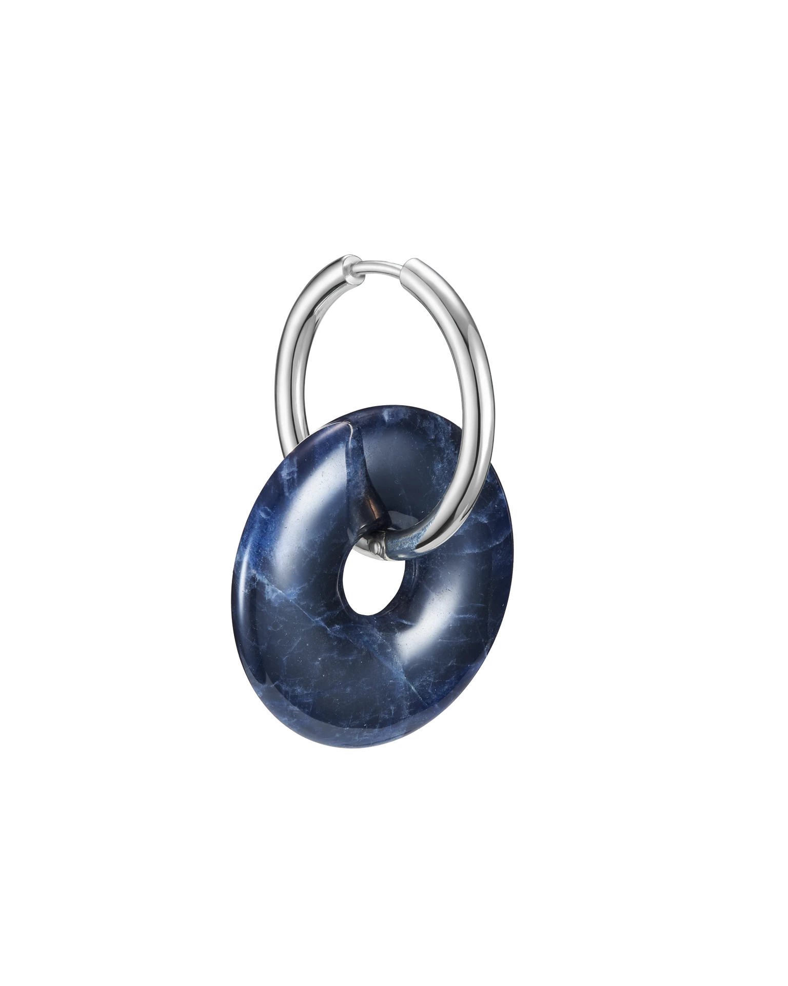 моносерьга bagel из содалита