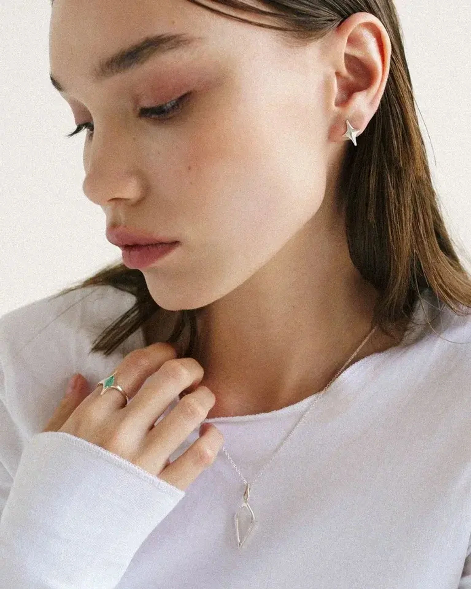 моносерьга solmi (родирование)