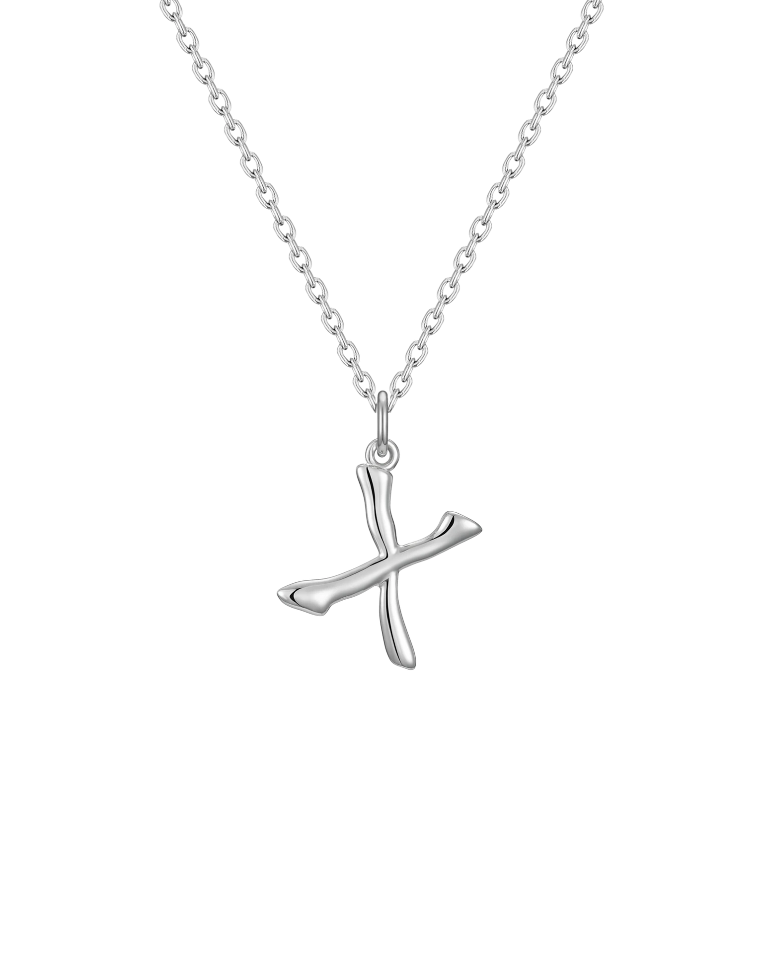 подвеска-буква x (родирование)