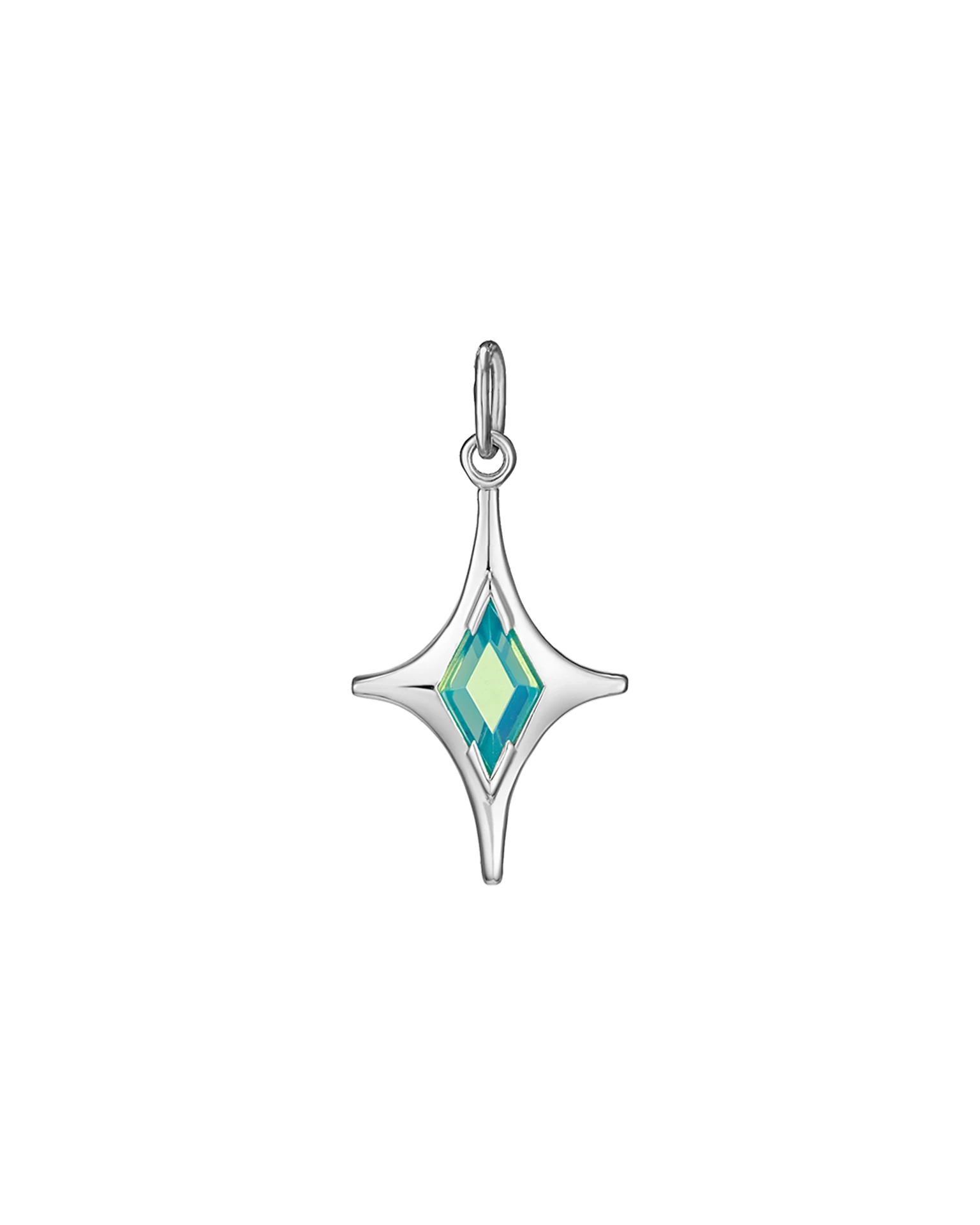 подвеска mar с зеленым опалом