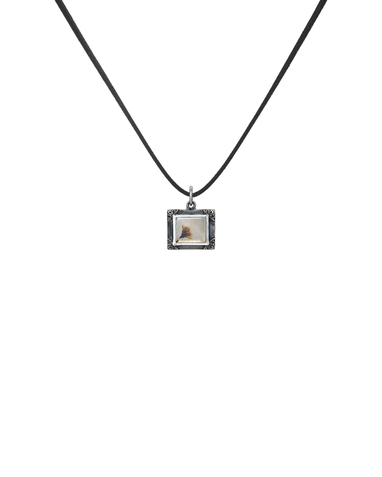 подвеска-картина с дендритовым агатом