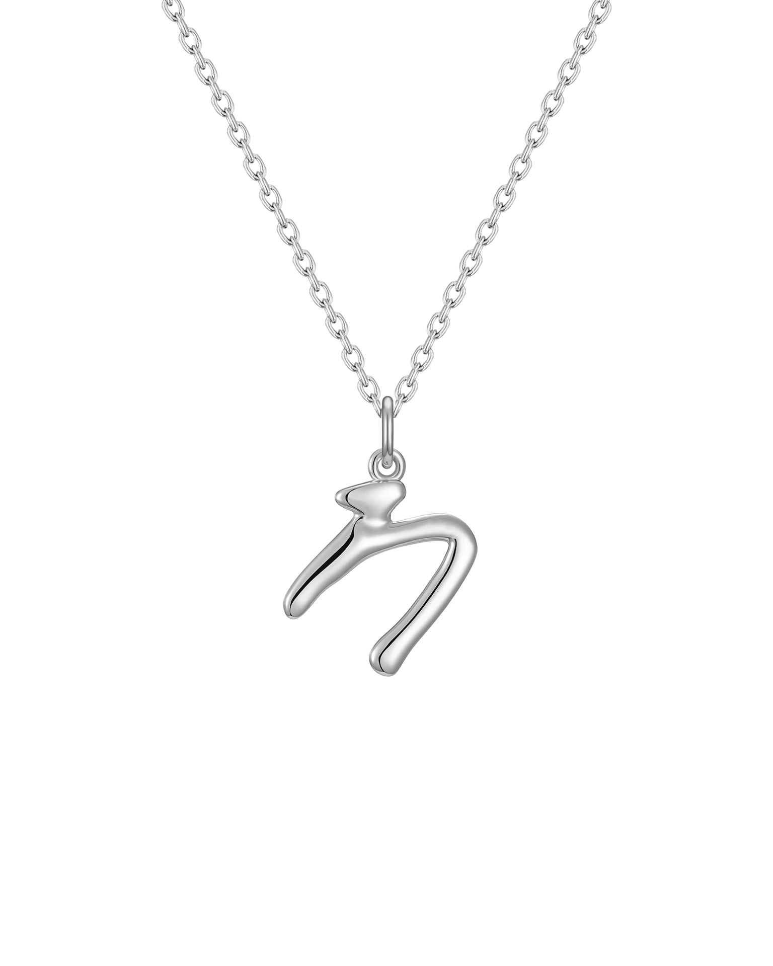 подвеска-буква n на цепочке 45-50 см