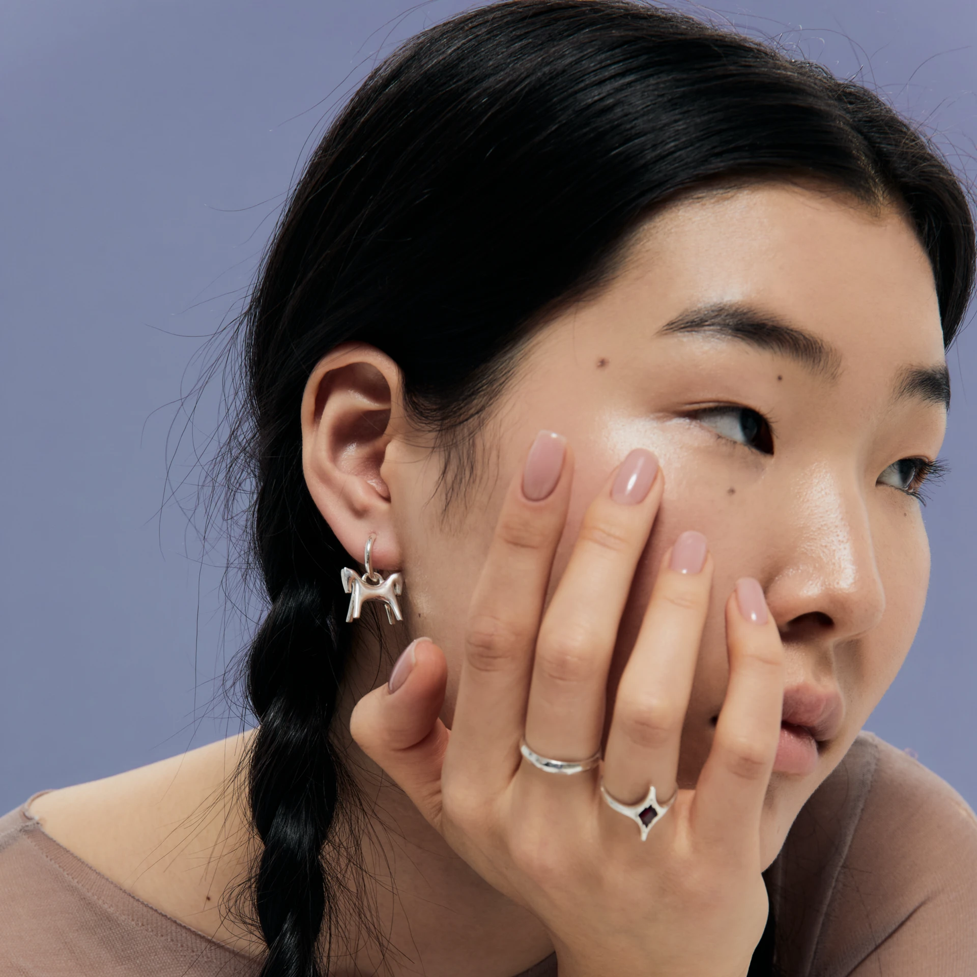 моносерьга-кликер basic (s)