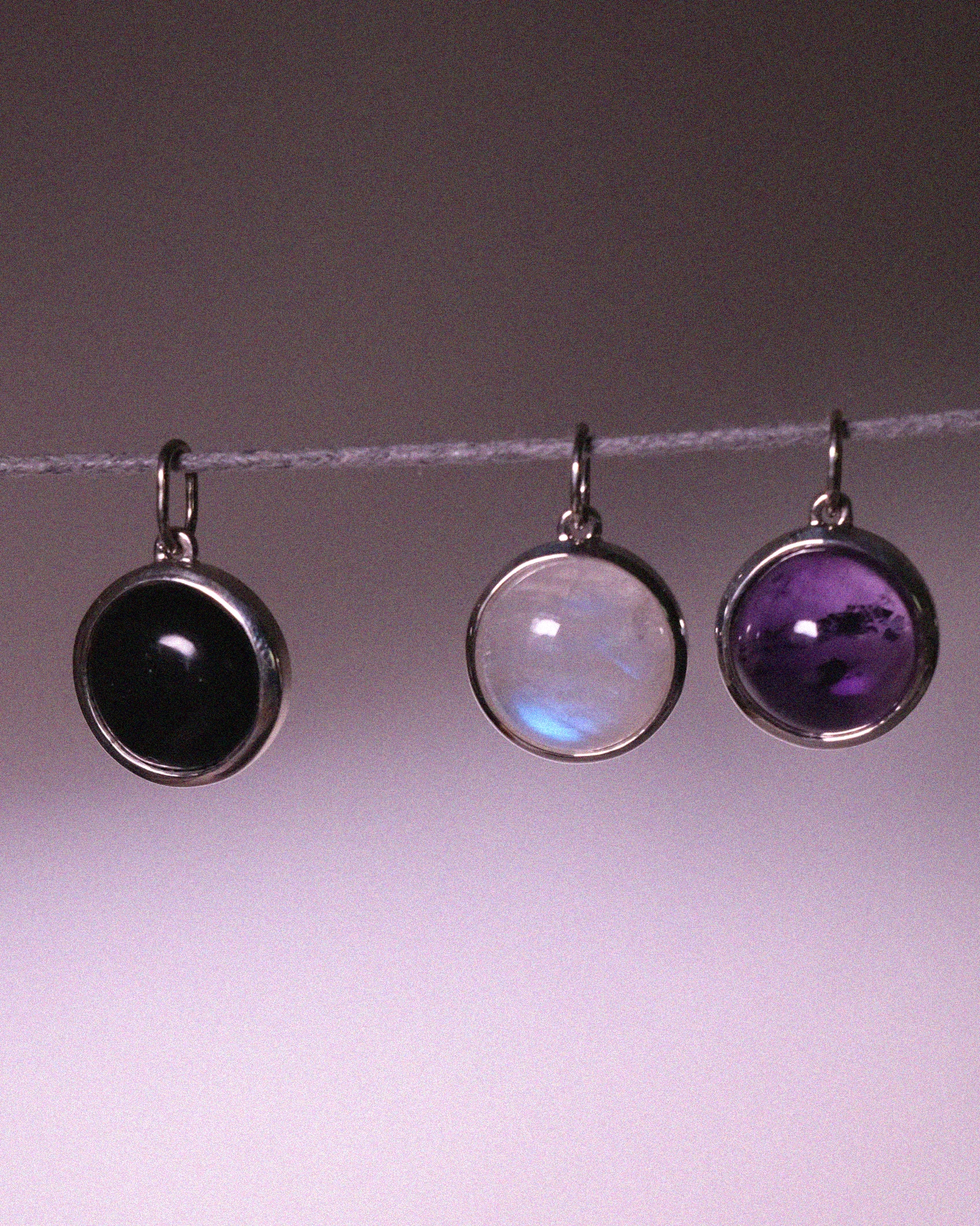 подвеска cabo с лунным камнем на цепочке 45-50 см