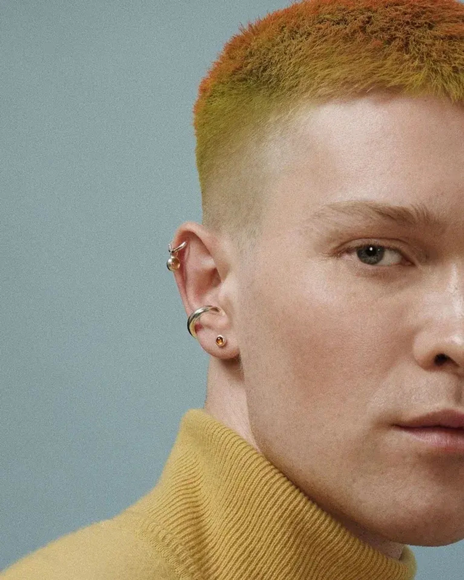 моносерьга beta с гессонитом (родирование)