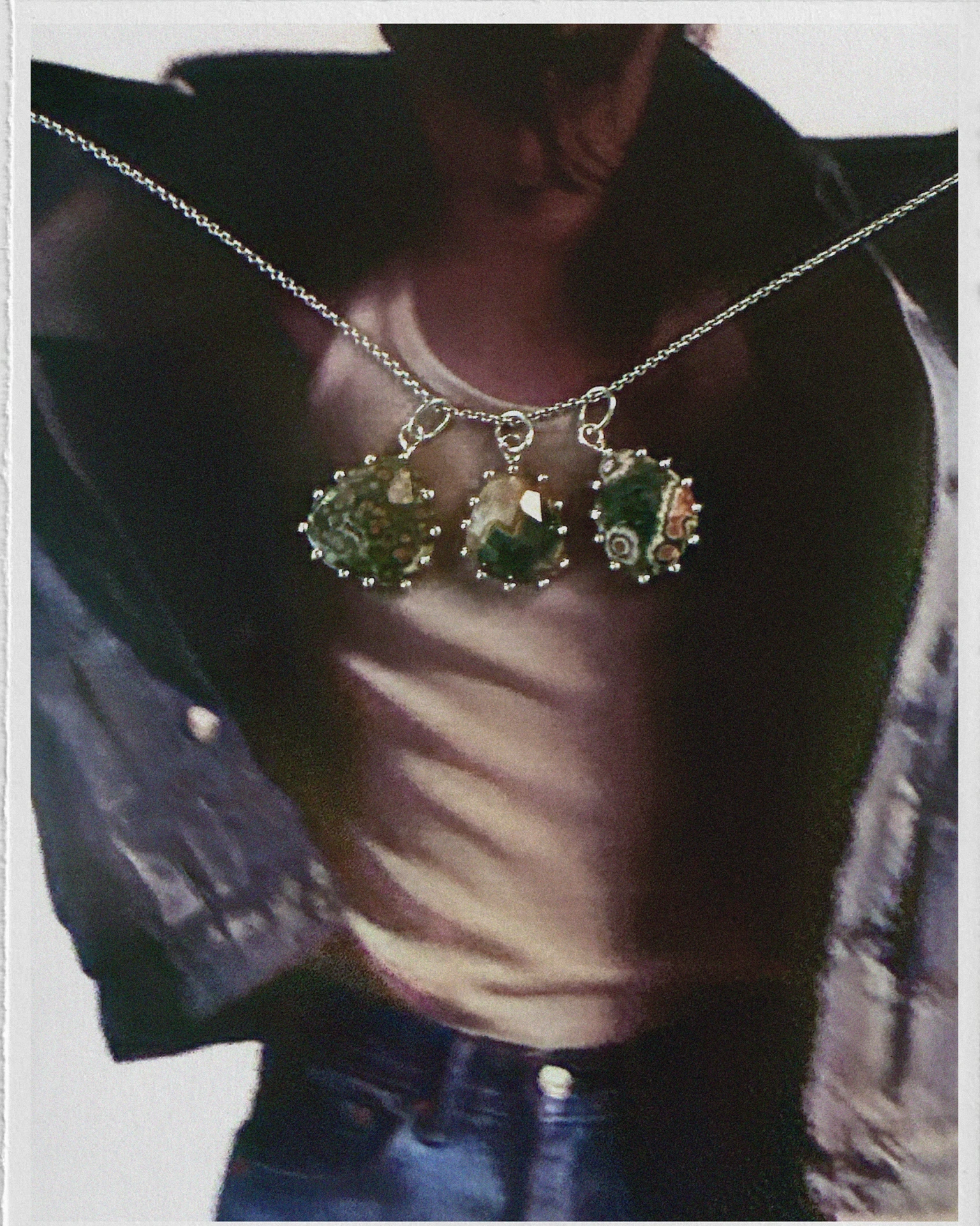 подвеска ocean bloom (яшма)