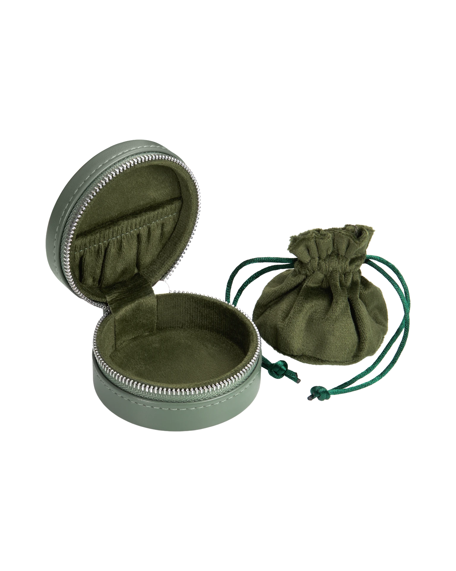 кейс для украшений оливковый