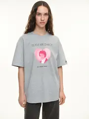 Футболка (Team Mr.Darcy), светло-серый меланж Футболка (Team Mr.Darcy), светло-серый меланж