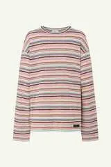 Лонгслив трикотажный (True Preppy), розово-голубой