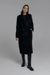 Пальто в мужском стиле, черный