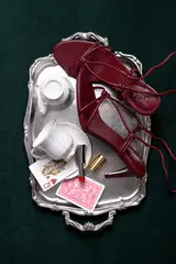 Босоножки Grate x Choux, бордовые