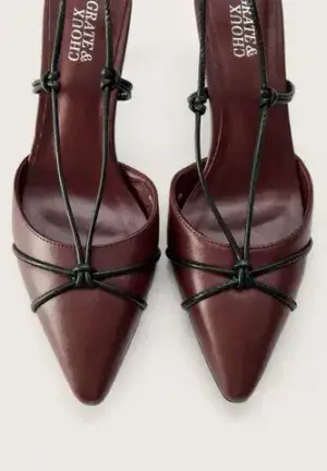 Туфли Grate x Choux, бордовые