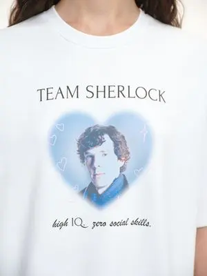 Футболка (Team Sherlock), белая Футболка (Team Sherlock), белая