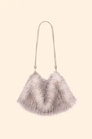 Муфта (Snow Queen), серо-белая