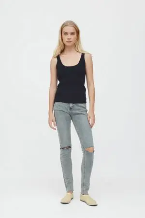 Джинсы скини (For sk8 girl), синие Джинсы скини (For sk8 girl), синие