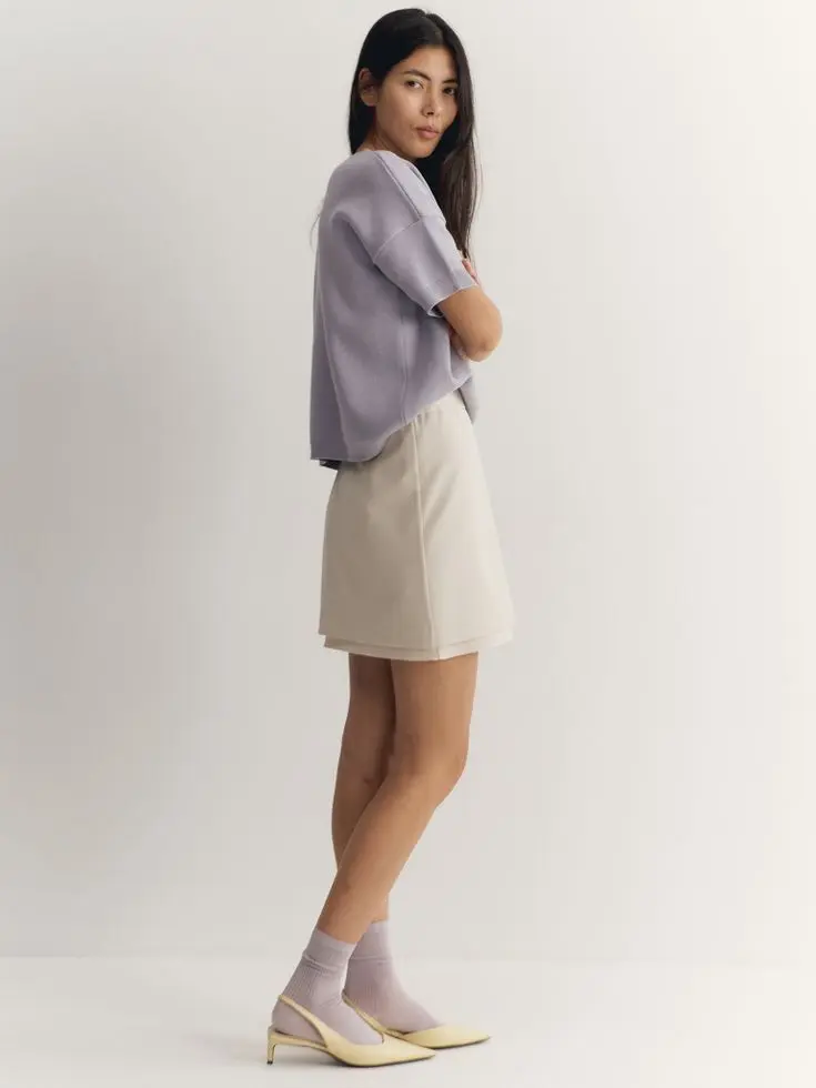 Футболка трикотажная, лавандовый