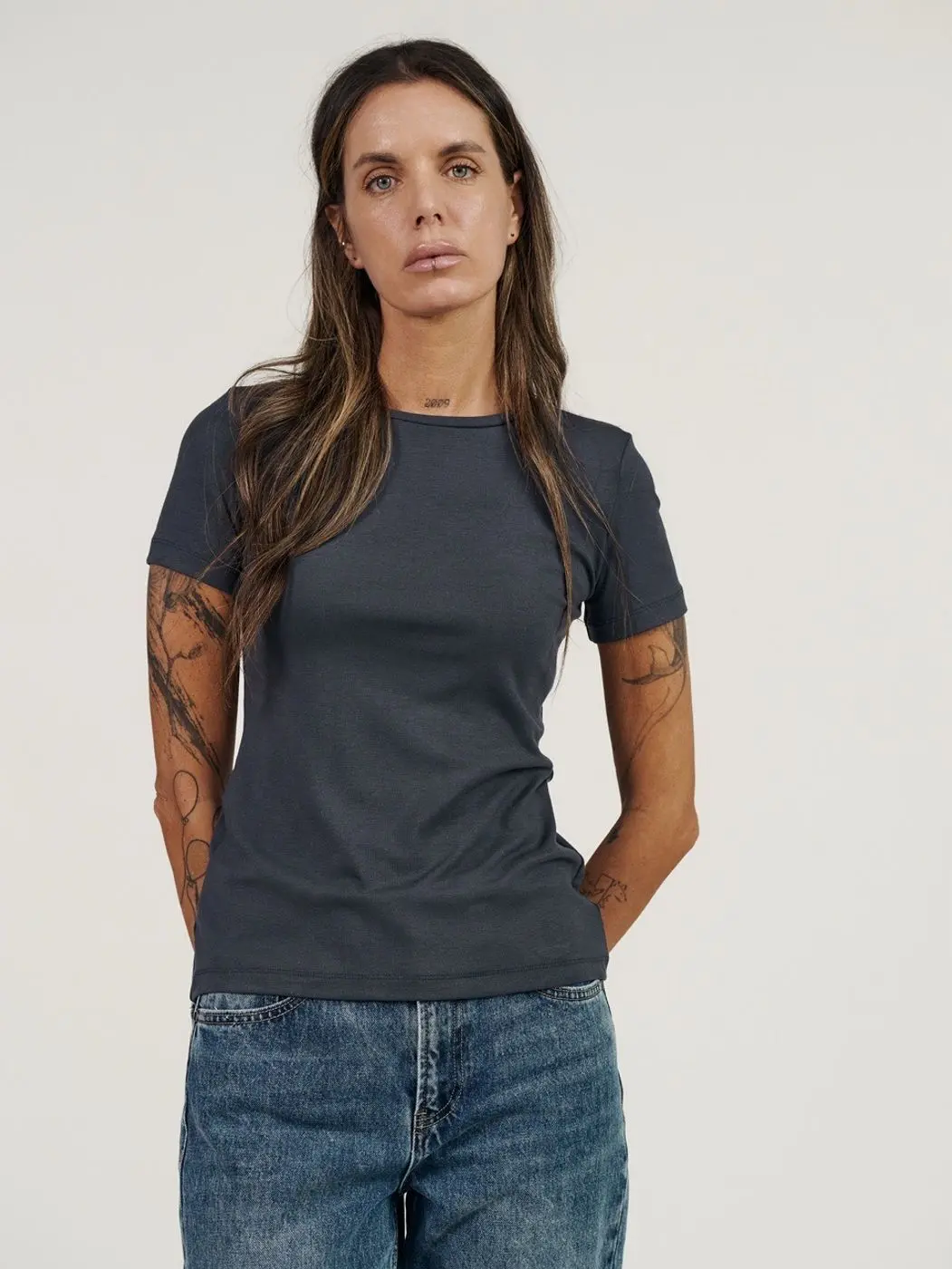 Футболка Slim fit, графитовый