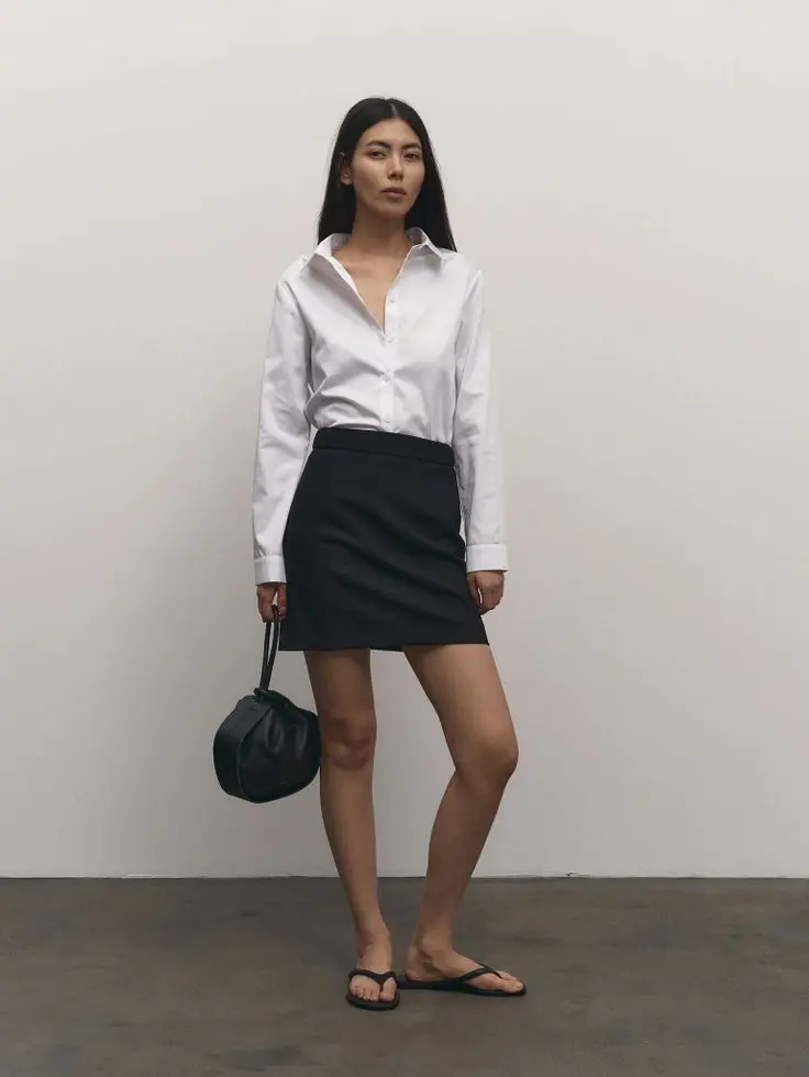 Юбка мини, черный