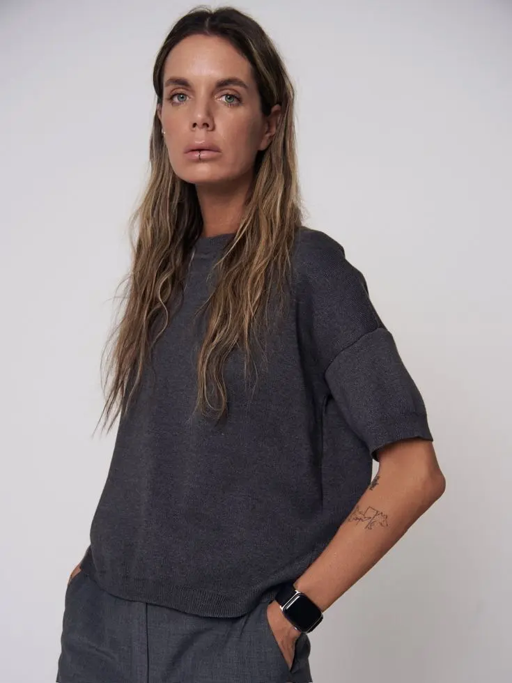 Футболка трикотажная, графитовый