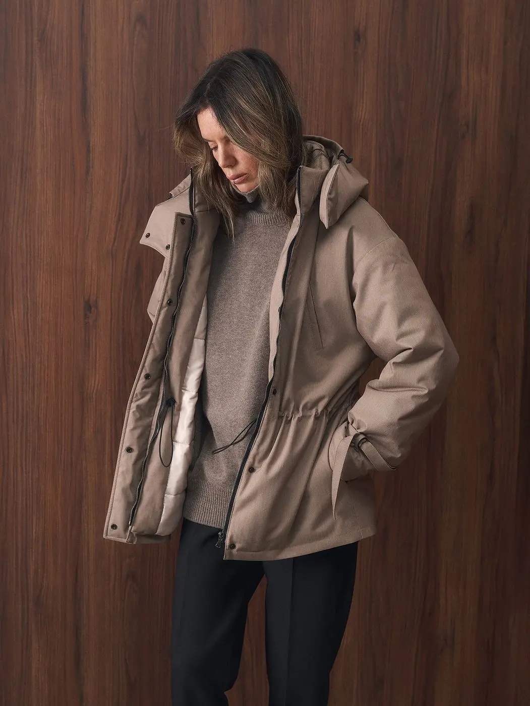 Свитер с кашемиром, какао